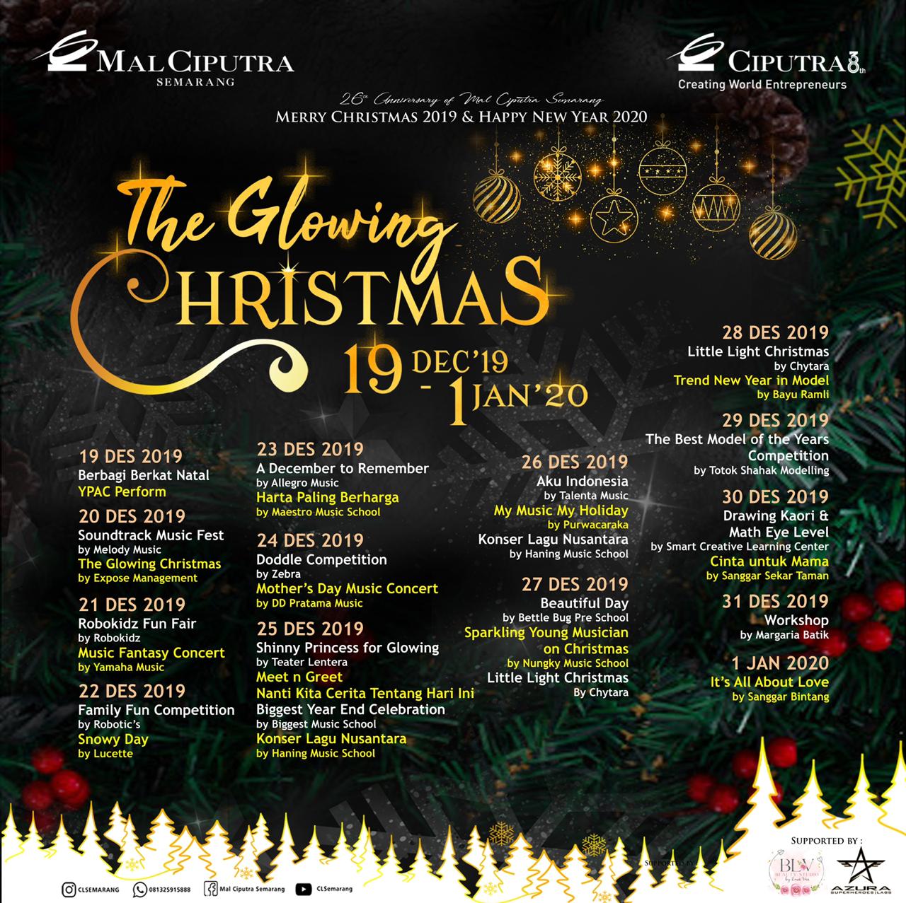 The Glowing Christmas 19 Des 2019 - 1 Jan 2020