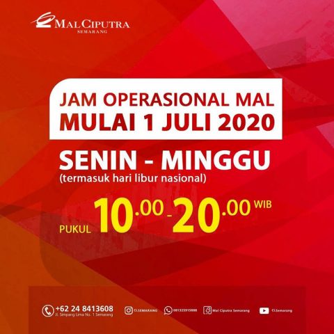 Info Operasional Mal Ciputra Semarang