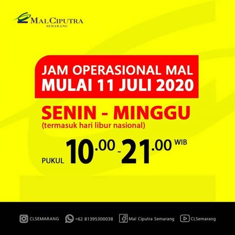 Jam Operasional Mal Ciputra Semarang